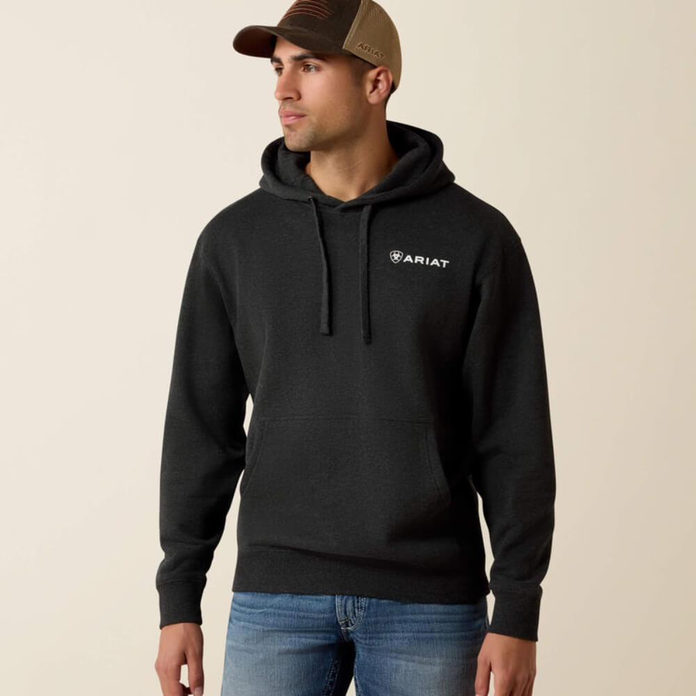 Ariat Mens Official Quality Hoodie Odyssey Grey - 10080584