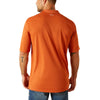Ariat Mens Orange TEK Polo Shirt