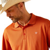 Ariat Mens Orange TEK Polo Shirt