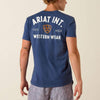 Ariat Mens Outline Shop T-Shirt Navy Heather - 10073961