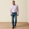 Ariat Mens Oxford Classic Fit Shirt Rhapsody (Lavender) - 10071536