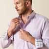 Ariat Mens Oxford Classic Fit Shirt Rhapsody (Lavender) - 10071536