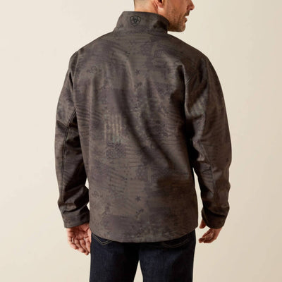 Ariat Mens Patriot Flag Softshell Jacket Phantom - 10062592