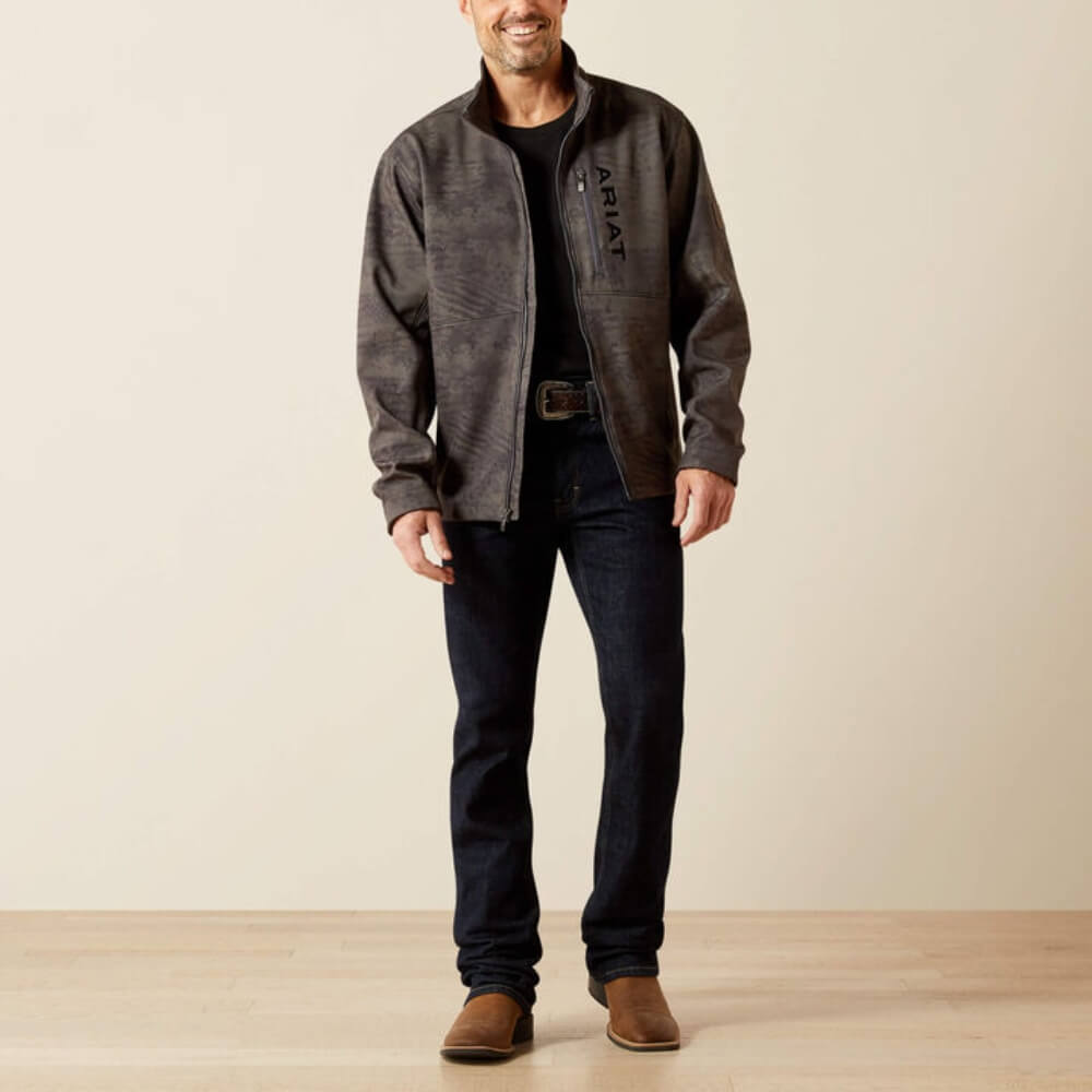 Ariat Mens Patriot Flag Softshell Jacket Phantom - 10062592