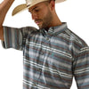 Ariat Mens Pauline Classic Fit Short Sleeve Shirt Blue - 10071732
