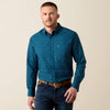Ariat Mens Peck Classic Fit Shirt Sailor Blue - 10079445