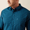 Ariat Mens Peck Classic Fit Shirt Sailor Blue - 10079445
