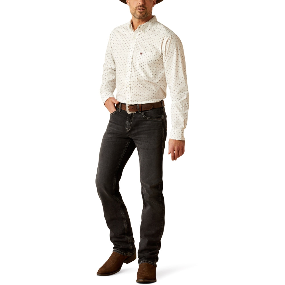 Ariat Mens Pembroke Fitted White Shirt