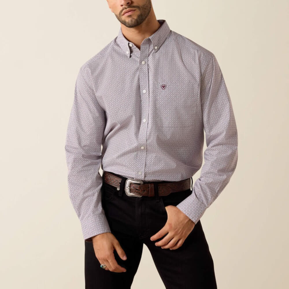 Ariat Mens Philly Classic Fit Shirt Excalibur Geo Print - 10071601