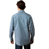 Ariat Mens Phoenix Long Sleeve Pearl Snap Shirt Blue - 10080597