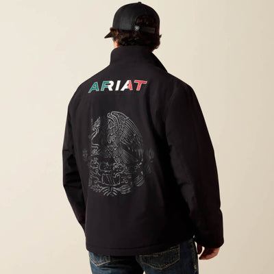 Ariat Mens Pioneer Pioneer Stretchshell Mexico Jacket Black - 10062577