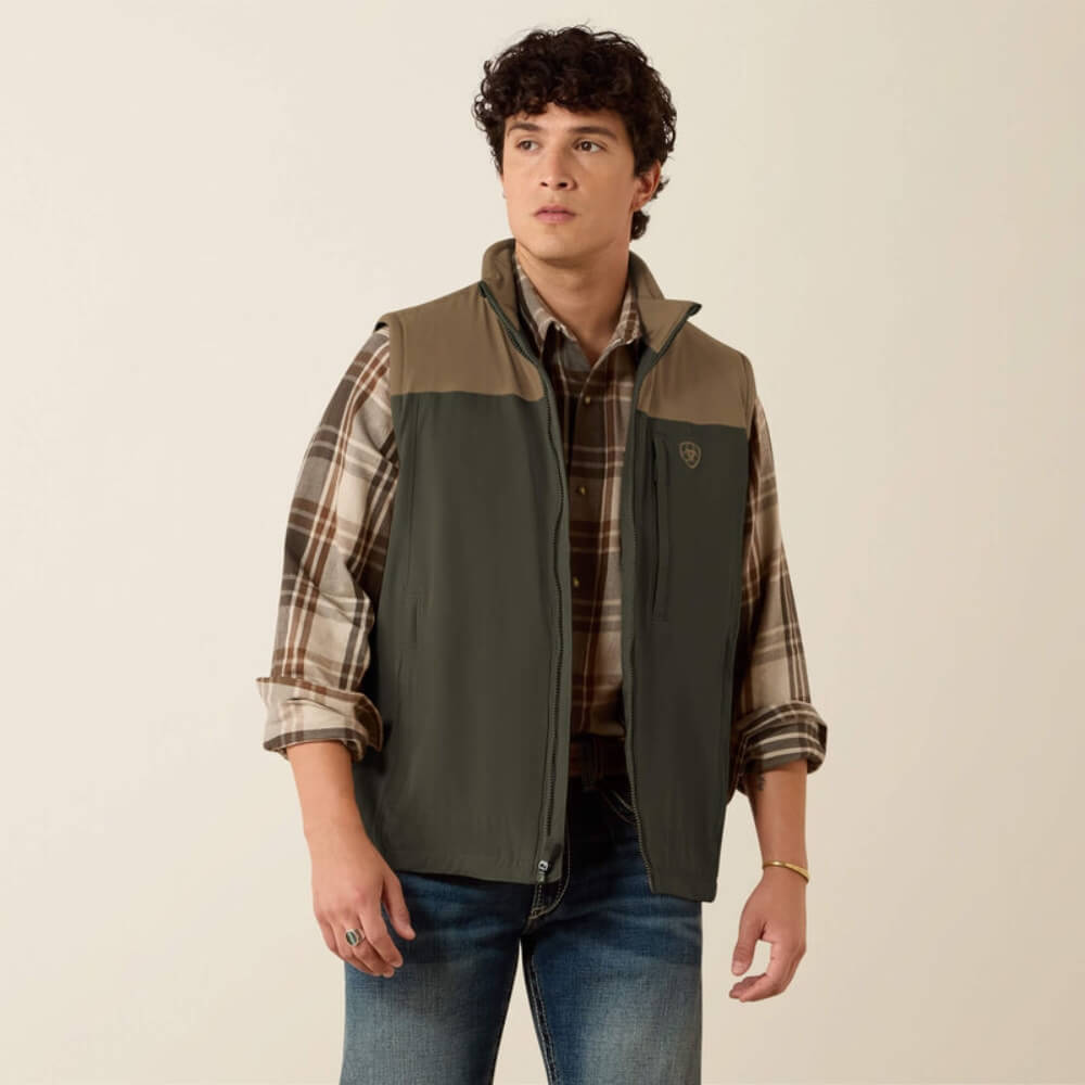 Ariat Mens Pioneer Stretchshell Vest Forest Night - 10079590