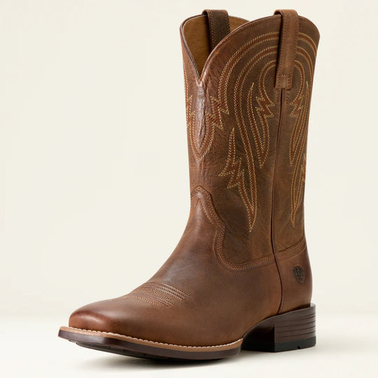 Ariat Mens Plano Woody Leather Boots | Woody Tan Brown