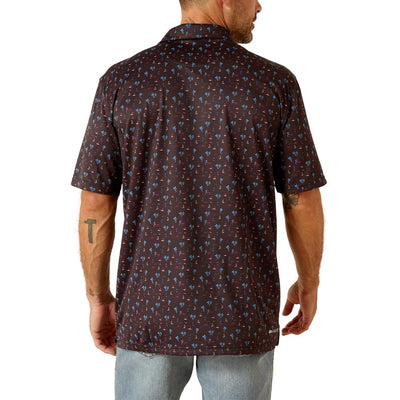 Ariat Mens Print Polo Shirt