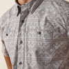 Ariat Mens Printed 360 Airflow Classic Fit Shirt Sleet - 10073439