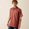 Ariat Mens Printed VentTEK Classic Fit Shirt Copper Brown - 10073430