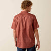 Ariat Mens Printed VentTEK Classic Fit Shirt Copper Brown - 10073430