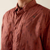 Ariat Mens Printed VentTEK Classic Fit Shirt Copper Brown - 10073430