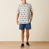 Ariat Mens Printed VentTEK Classic Fit Shirt Off White - 10071056