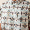 Ariat Mens Printed VentTEK Classic Fit Shirt Off White - 10071056