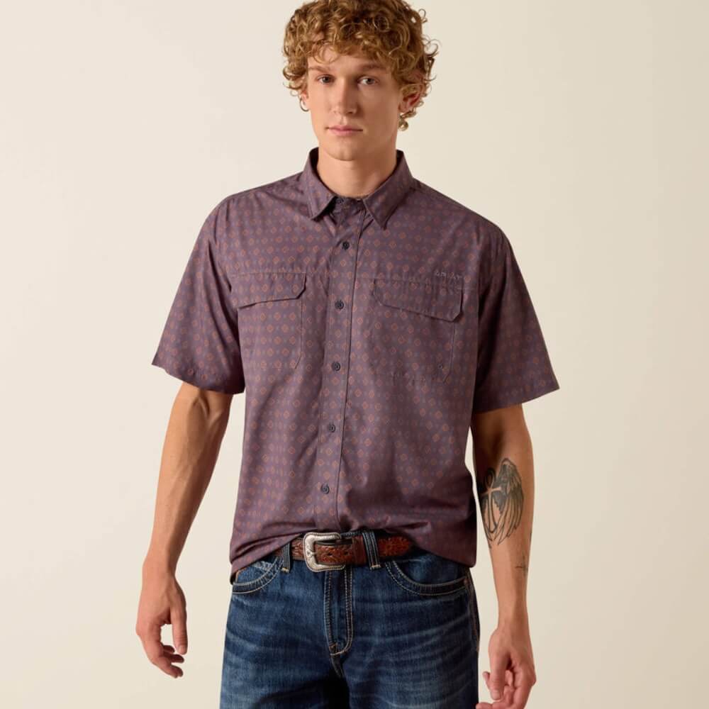 Ariat Mens Printed VentTEK Outbound Classic Fit Shirt - 10073428
