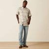 Ariat Mens Printed VentTEK Outbound Shirt Moonbeam - 10071049