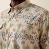 Ariat Mens Printed VentTEK Outbound Shirt Moonbeam - 10071049