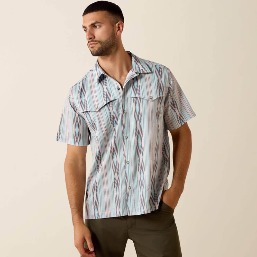 Ariat Mens Printed VentTEK Western Yoke Snap Shirt