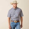Ariat Mens Pro Series Barry Classic Fit Shirt Evening Blue - 10073602