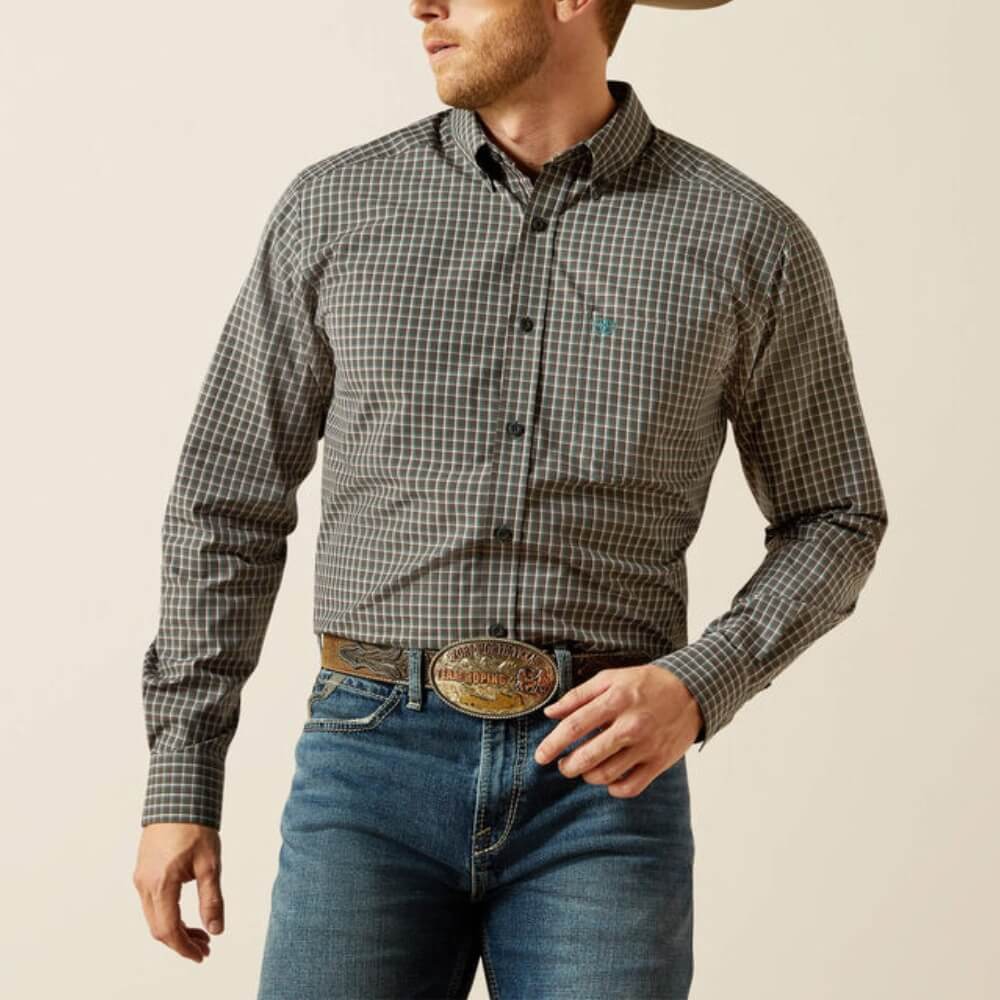 Ariat Mens Pro Series Breck Fitted Shirt Black - 10062180