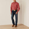 Ariat Mens Pro Series Carlton Fitted Shirt Red
