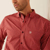Ariat Mens Pro Series Carlton Fitted Shirt Red