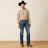 Ariat Mens Pro Series Darius Classic Fit Shirt Pebble Small Plaid - 10080505