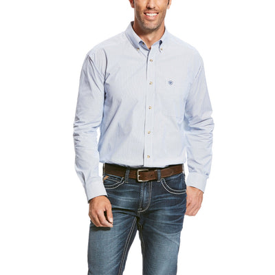 Ariat Mens Pro Series Dayne Mini Stripe Button Shirt