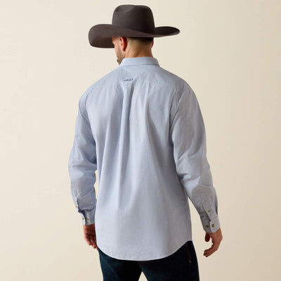 Ariat Mens Pro Series Dayne Mini Stripe Shirt True blue - 10023597