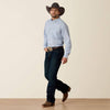 Ariat Mens Pro Series Dayne Mini Stripe Shirt True blue - 10023597