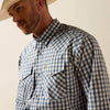 Ariat Mens Pro Series Fintan Snap Shirt Key Largo Blue - 10073618