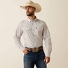 Ariat Mens Pro Series Frasier Fitted Snap Shirt Roasted Cashew Stripe - 10073619