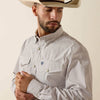 Ariat Mens Pro Series Frasier Fitted Snap Shirt Roasted Cashew Stripe - 10073619