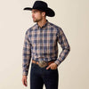 Ariat Mens Pro Series Jaren Classic Fit Shirt Oceana Medium Plaid - 10079257