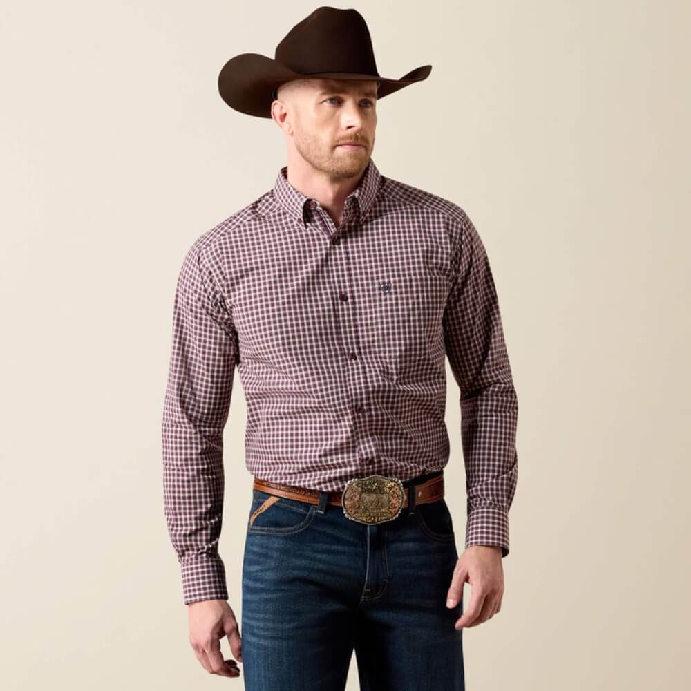 Ariat Mens Pro Series Jarvis Classic Fit Shirt Blue Night - 10079532