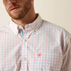 Ariat Mens Pro Series Jason Classic Fit Shirt White Plaid - 10071586