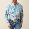 Ariat Mens Pro Series John Classic Fit Shirt Corsair Plaid - 10071588