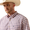 Ariat Mens Pro Series Nathan Plaid Shirt Key Pink - 10073599