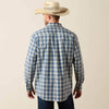 Ariat Mens Pro Series Scottie Classic Fit Shirt Key Largo Blue Plaid - 10073565