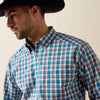 Ariat Mens Pro Series Walter Classic Fit Shirt Lyon Blue - 10079359