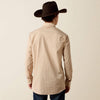 Ariat Mens Pro Series West Fitted Snap Shirt Beige - 10079582