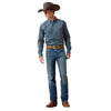 Ariat Mens Pro Series Whit Fitted Shirt Sailor Blue - 10079443