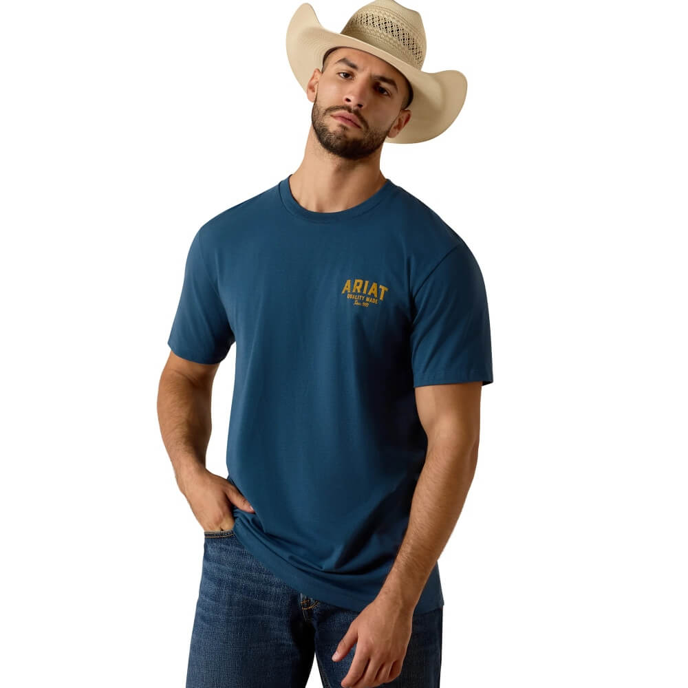 Ariat Mens Quality Wood States T-Shirt Key Largo - 10073764