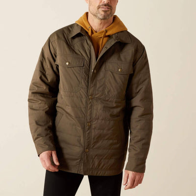 Ariat Mens Quilted Shirt Jacket Dark Green - 10062512